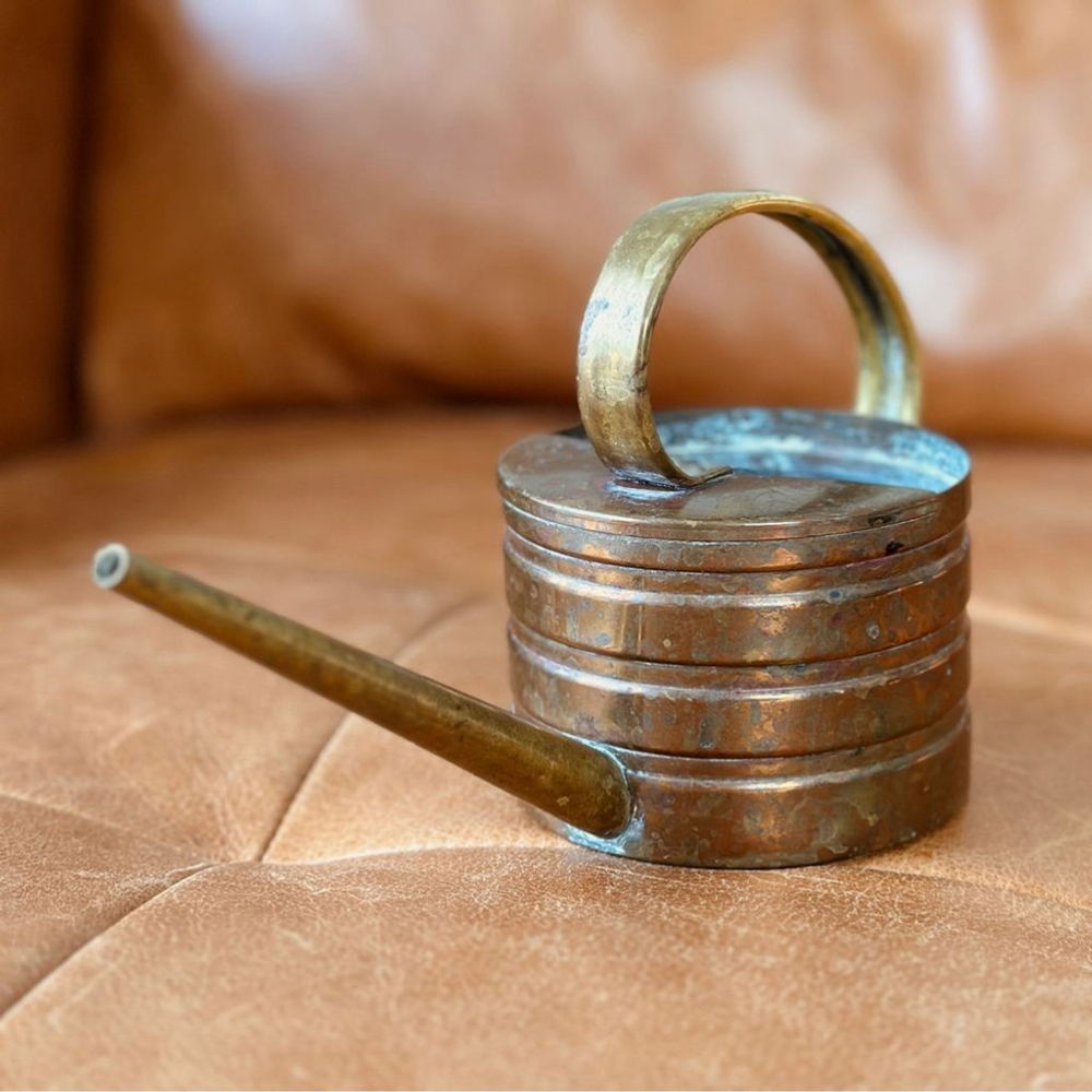 Vintage watering can brass and copper - Picture 3 of 3